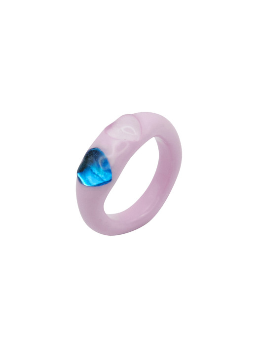 heart duo ring-pink