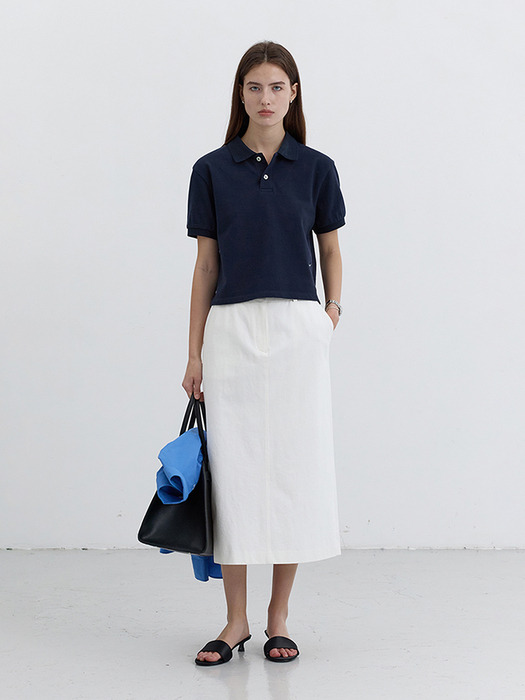 H-LINE LONG SKIRT WHITE_UDSK5B228WT