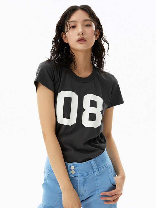 NO.08 Essential Tee (Charcoal)