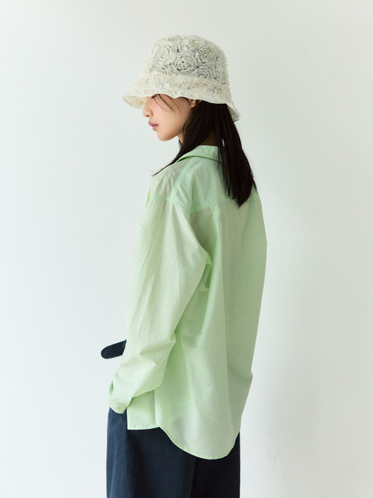 Pear Cotton Shirt (Light Mint)