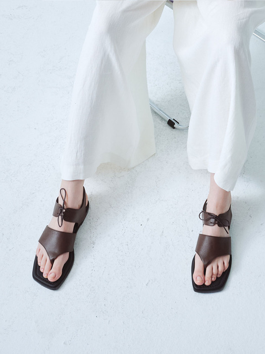 Andy lace sandal(Brown)