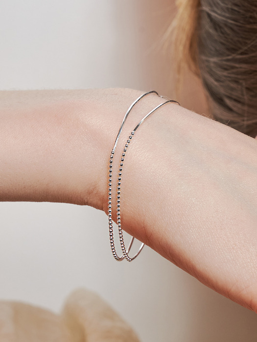 [sv925] silky chain bracelet