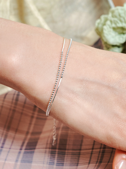 [sv925] silky chain bracelet