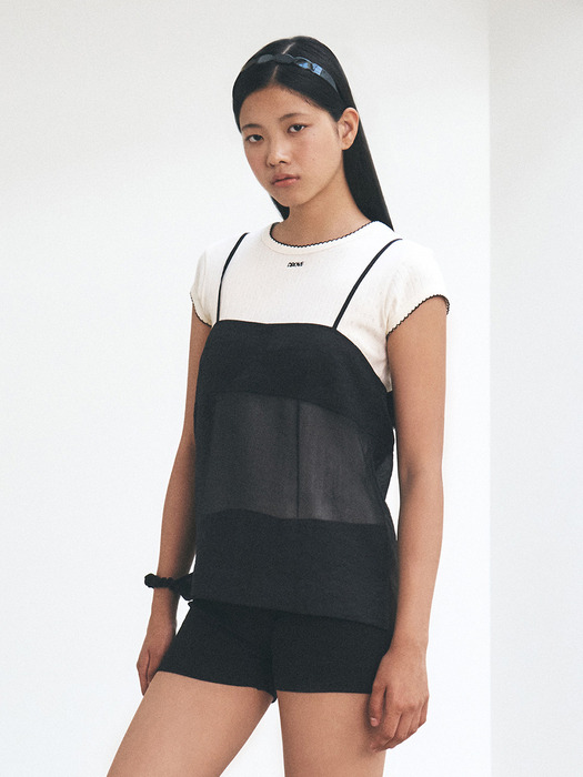 LESLIE SLEEVELESS TOP [4COLOR]