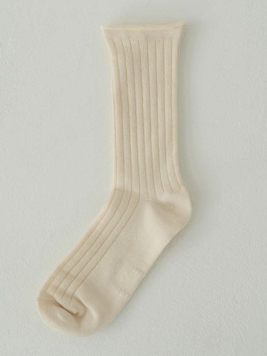 cotton rib socks  (4colors)