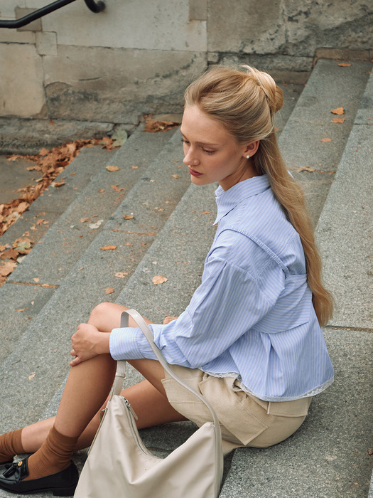 Mer Bustier Shirt Blue