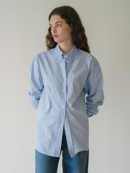 U Standard Loose Fit Shirt_2colors(stripe)