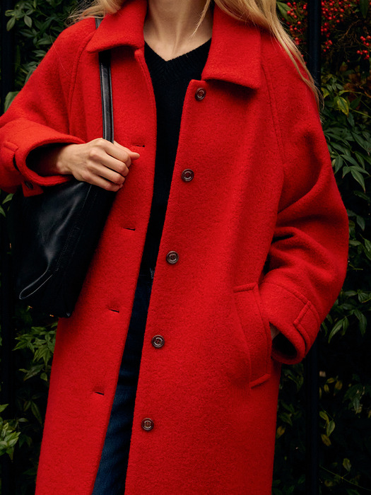 [단독]Belle Rouge Long Coat Red