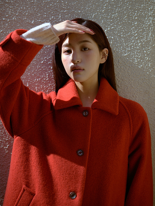 [단독]Belle Rouge Long Coat Red