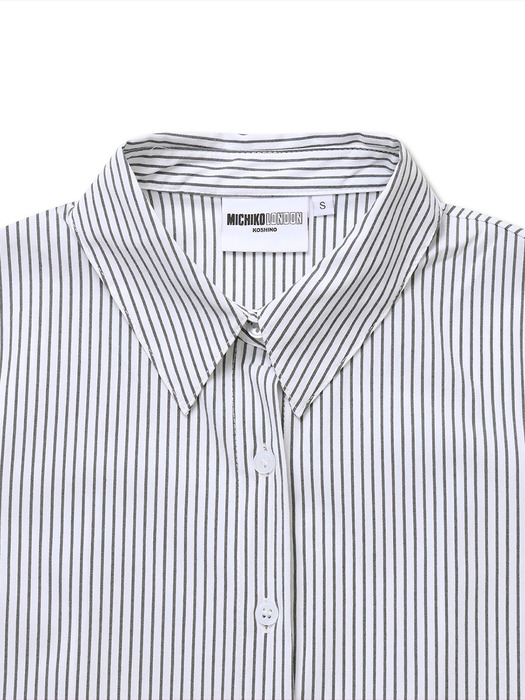 STRIPE SLIM FIT SHIRTS IVORY