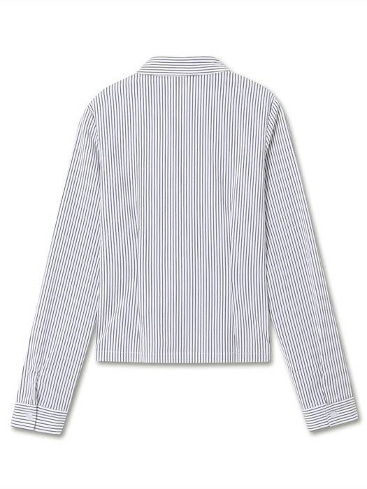 STRIPE SLIM FIT SHIRTS IVORY