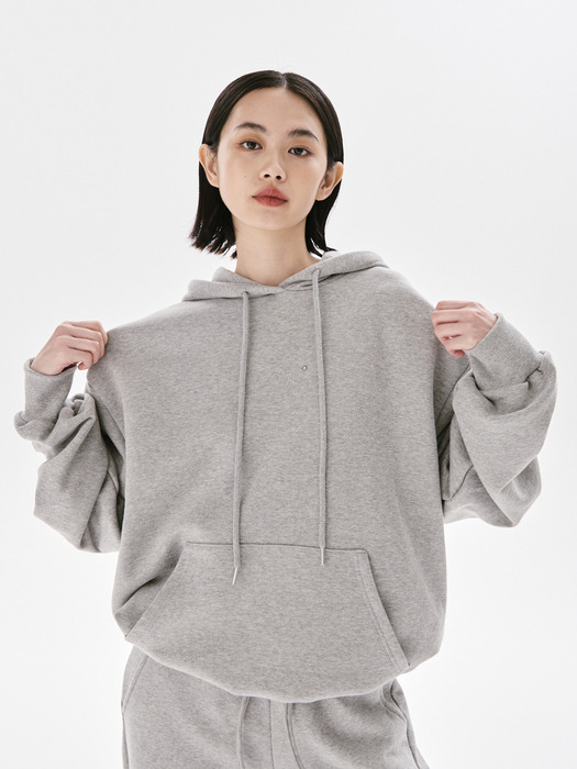 Fluff sweat hoodie_MELANGE