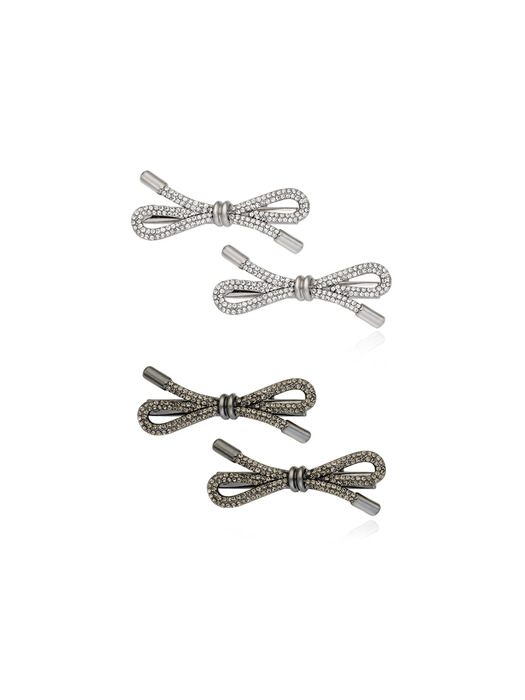 Mini Lustre Ribbon Hairpin (2SET)_VH249OHB006M