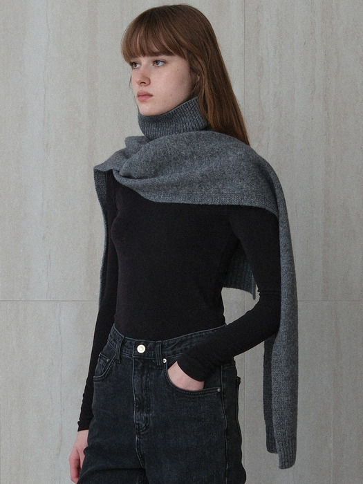 knitted muffler cape (3colors)