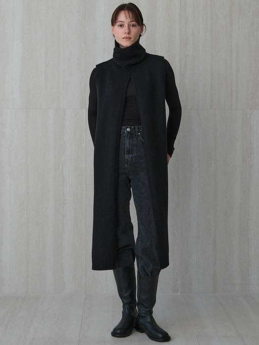 knitted muffler cape (3colors)