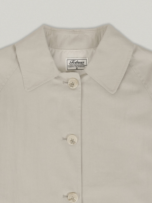 BOUTON TRENCH COAT [LIGHT BEIGE]