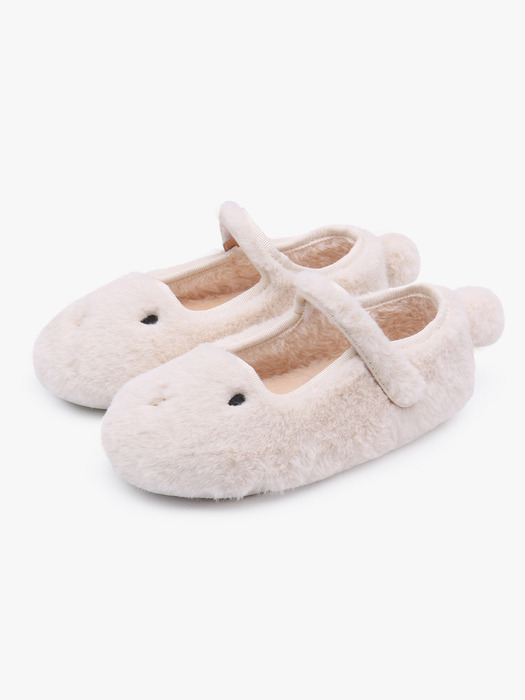 페더 래빗 여아 겨울 퍼 메리제인