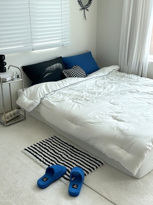 모던 스트라이프 터프팅 발매트 2colors