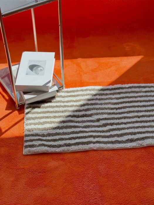 모던 스트라이프 터프팅 발매트 2colors