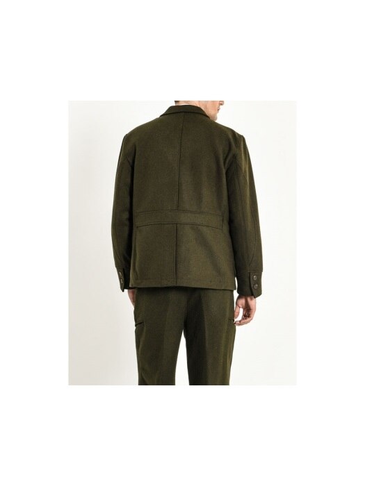 18FW STANDARD WOOL UTILITY JACKET OLIVE