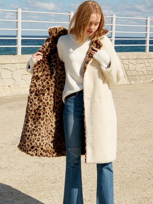 Leopard Faux Fur Coat (Brown)_VW8WH0100