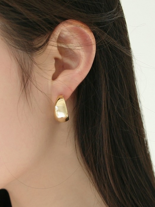 classic ring earrings (2colors) 大
