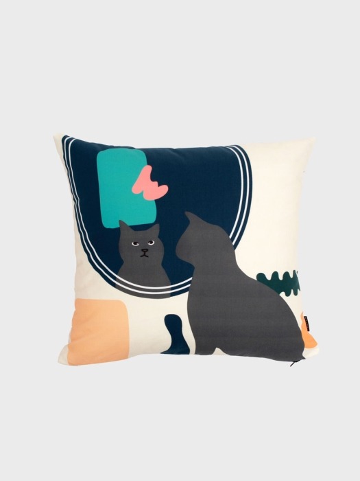 Kitty in the mirror cushion covers