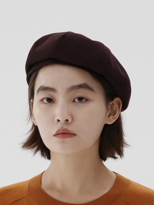 BREAD BERET / T SUEDE / D WINE