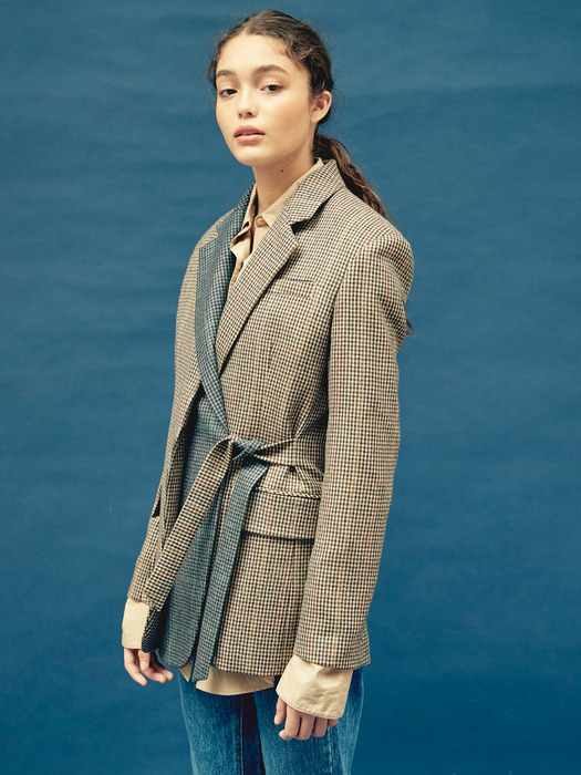 [FRONTROW X pushBUTTON] Layered Collar Wool Jacket_2colors
