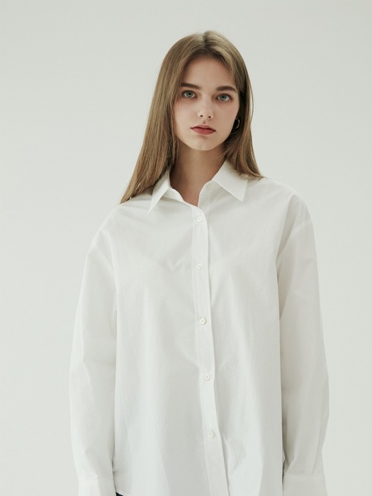 Lena poplin shirts white