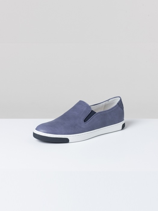 [리퍼브상품]Lambskin slipon sneakers[n.blue]