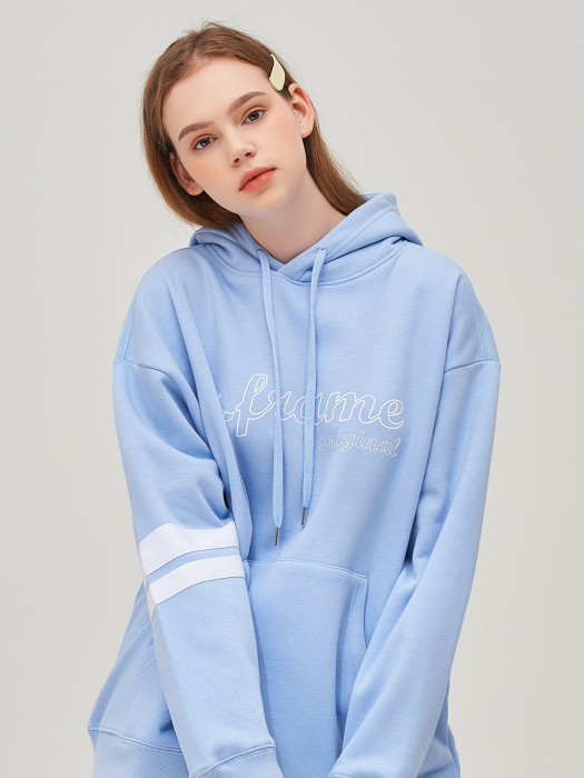 OUTLINE LOGO HOODIE (PASTEL BLUE)