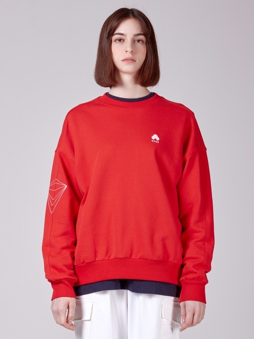 Unisex Embroidered Sweatshirt ACC_02_RED_MEDIUM