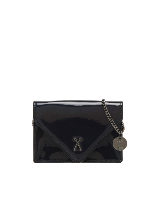 Easypass Amante Card Wallet with Chain Mirror Black