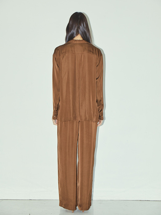 Lissome Wide Pants  Brown