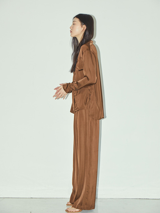 Lissome Wide Pants  Brown