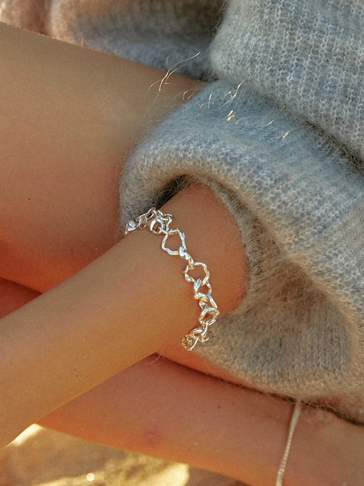 (silver925)wave chain Bracelet