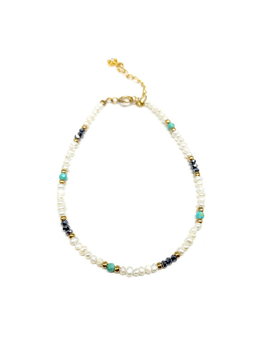 Rabat Pearl & Turquoise bracelet