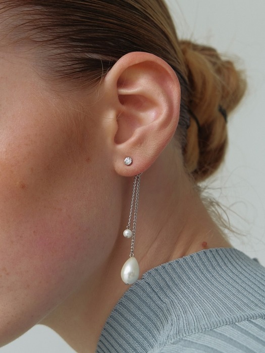 Swarovski & 2 Pearl Earrings