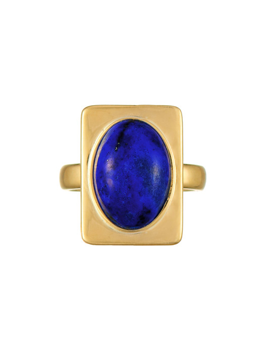 Selene Bold Ring in Lapis Lazuli