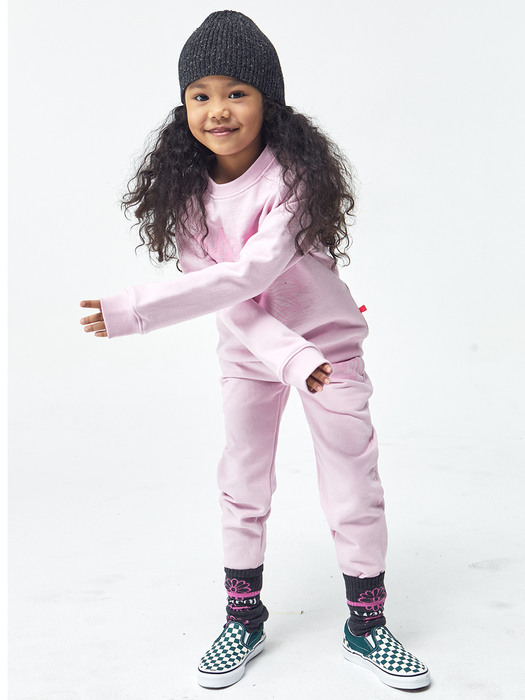 KIDS-PANTS-UNIV LOGO-PINK