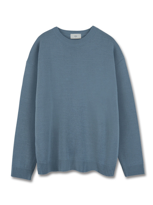 2021 CREW NECK LOOSE FIT SWEATER  MINT [9COLOR]