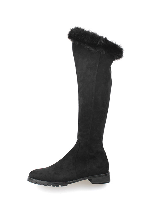 [리퍼브][225~250]Ariana Mink Span Knee-High Long-Boots/B2021/SBK