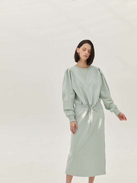 liza sweat dress_misty jade