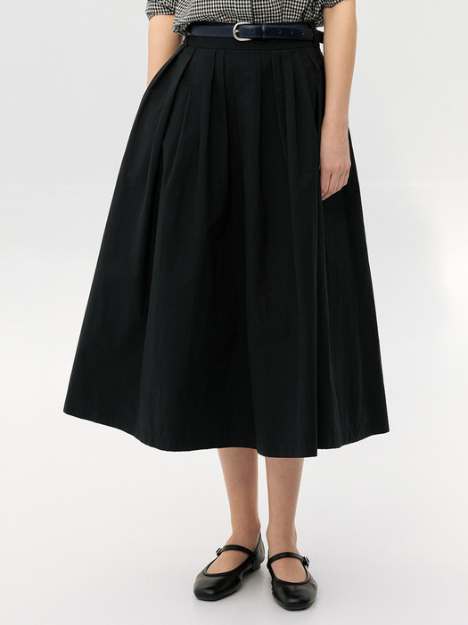 BOROMWAT Flared skirt (Black/Beige)