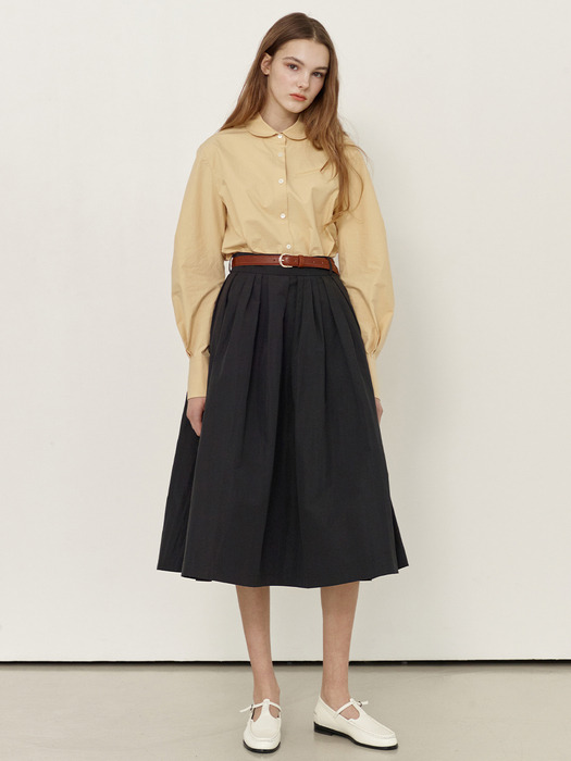 BOROMWAT Flared skirt (Black/Beige)