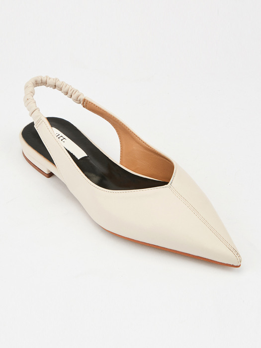 Slingback Flat (Cream)