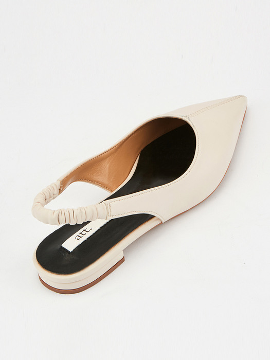 Slingback Flat (Cream)