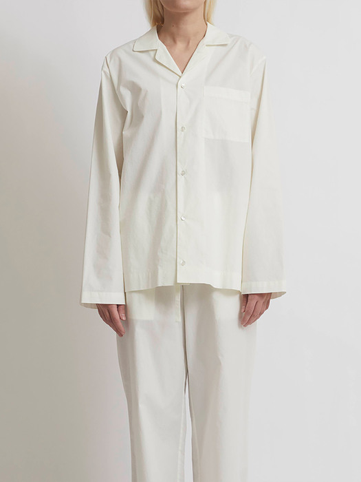 100% Cotton Pajamas for Unisex (CreamWhite)