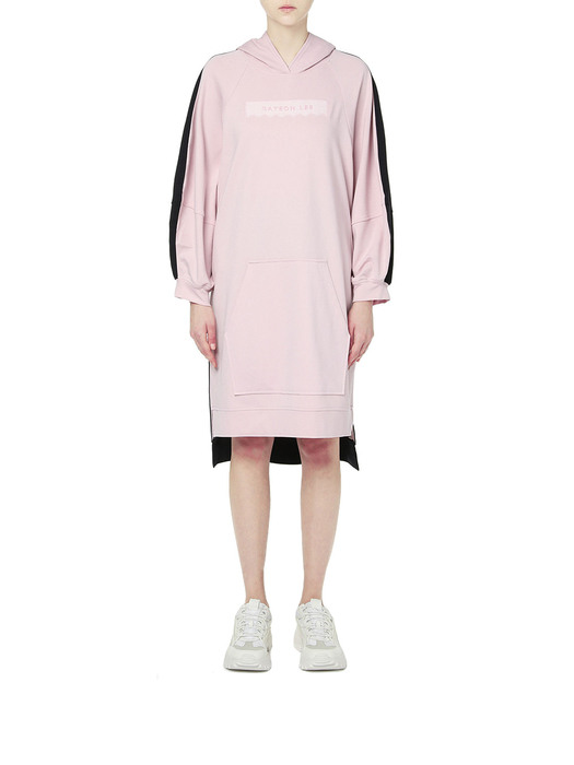 SS21 Laura Hoodied Sweatshirt - Pink/Navy